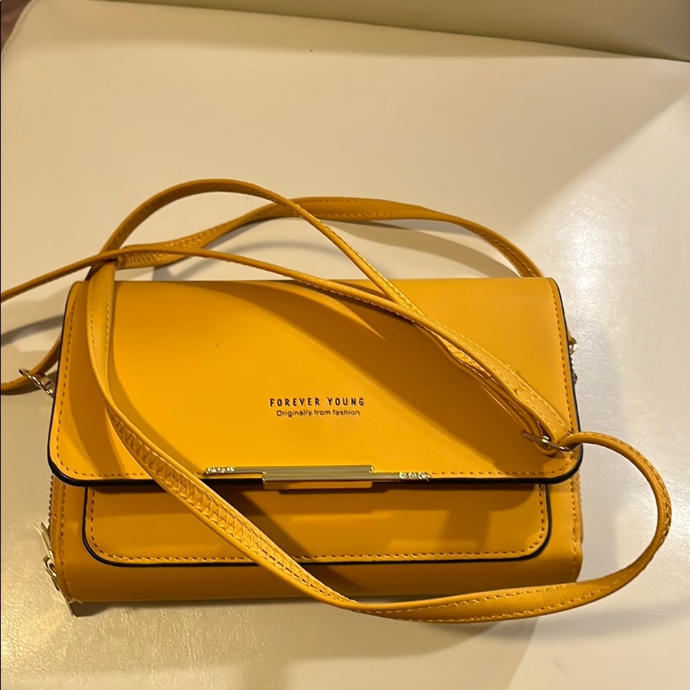 Forever Young Yellow Crossbody Bag